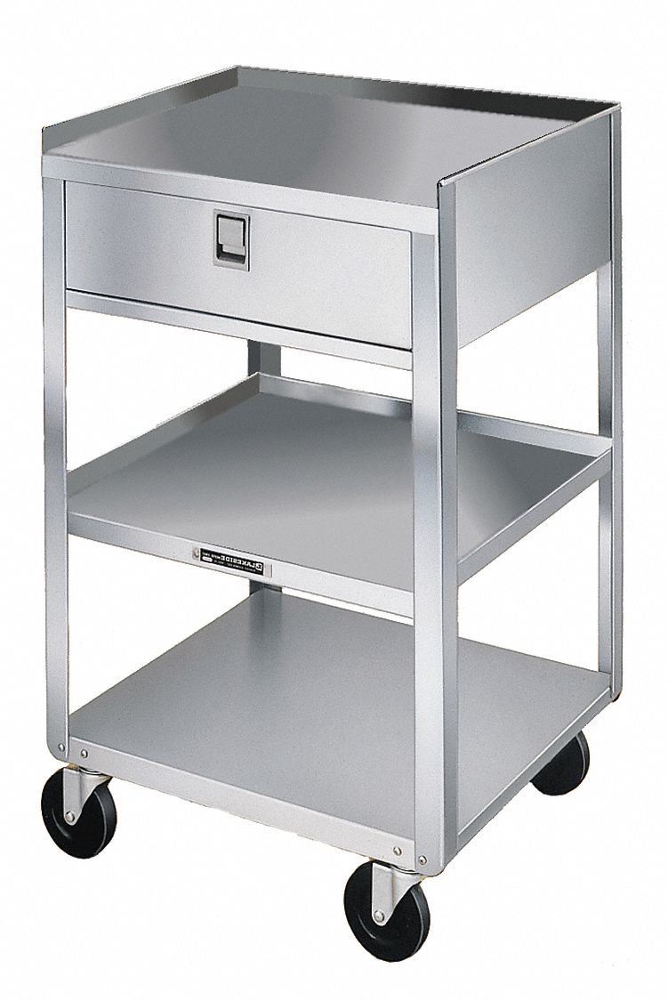 Mobil Equipment Stand Silver Cabinet MPN:356