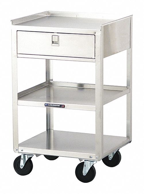 Mobil Equipment Stand Silver Cabinet MPN:466