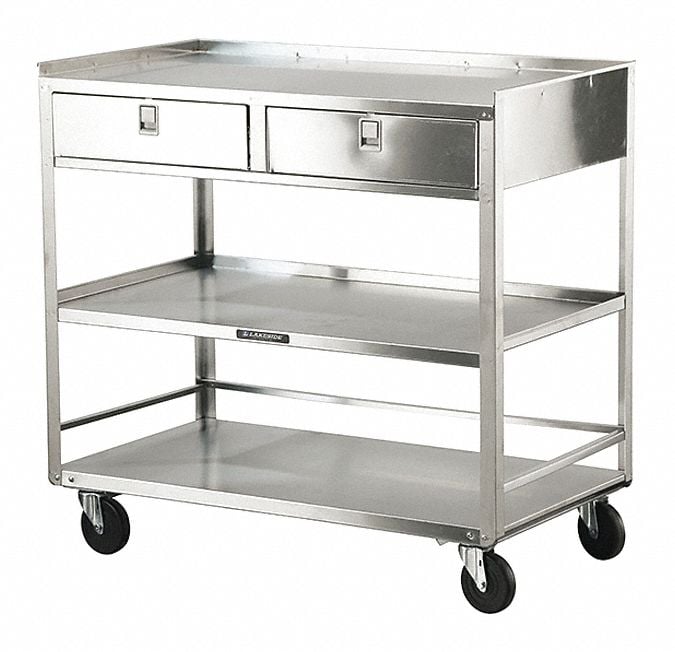 Mobil Equipment Stand Silver Cabinet MPN:474