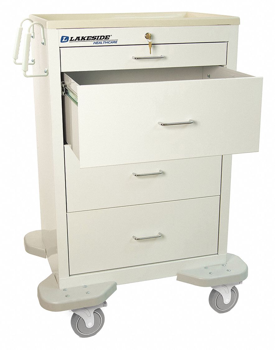 Medical Cart White Cabinet MPN:C-430-K-1TW