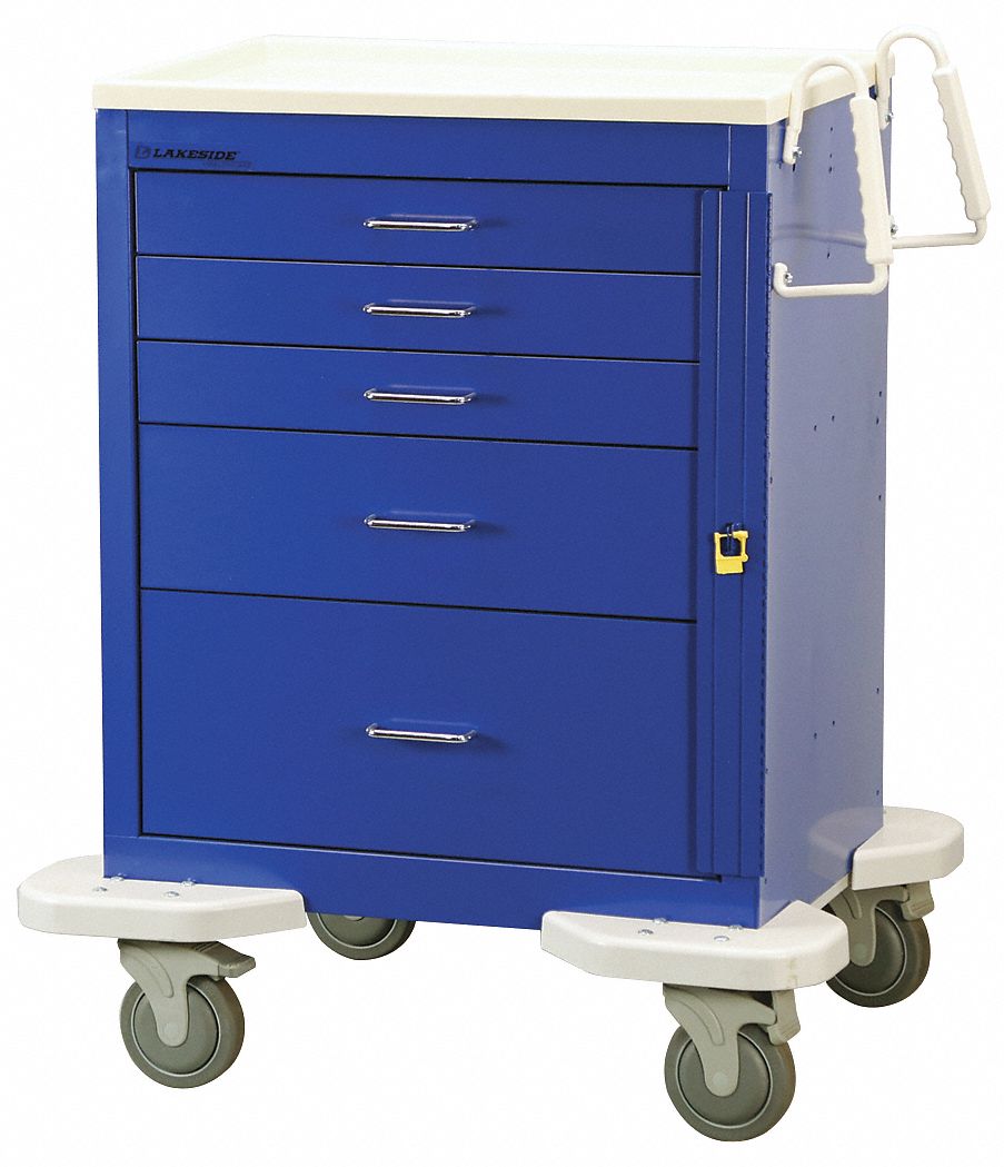 Medical Cart Blue Cabinet MPN:C-524-B-1B