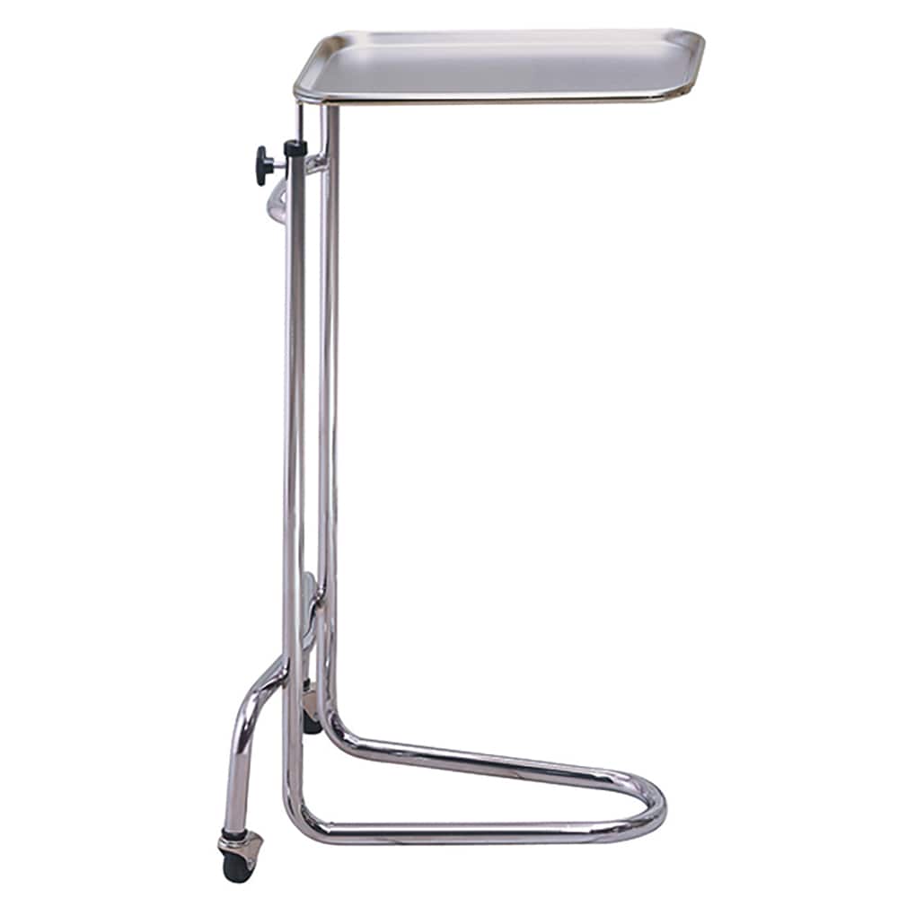 Medical Instrument Stands, Tray Size: 19-1/4 in x 12-1/2 in , Casters: Yes , Features: Removable Stainless Steel Tray, Twist-Knob Height Adjustment MPN:4700