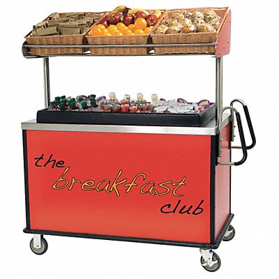 Breakfast Cart 54-3/4x67x28-1/2 In MPN:668RD