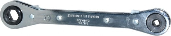 Box End Wrench: 1/4 & 3/16 Sq in x 9/16 & 1/2 Hex in, 6 Point MPN:9902M