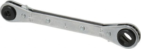 Box End Wrench: 1/4 & 3/16 Sq in x 3/8 & 5/16 Sq in, 6 Point, Double End MPN:9903M