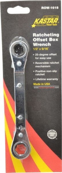 Box End Offset Wrench: 1/2 x 9/16