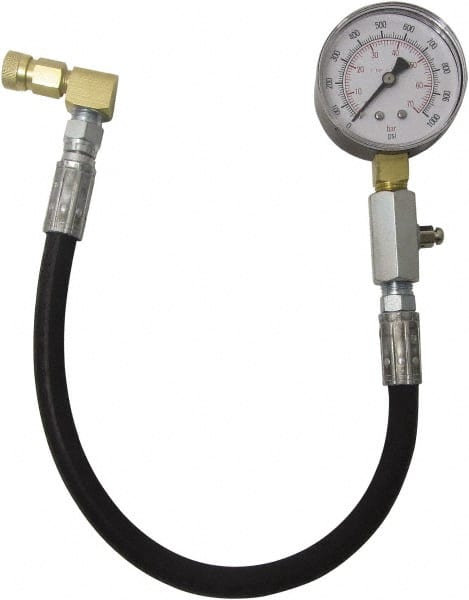 1.38' Hose Length, 2,000 Max psi, Mechanical Automotive Diesel Compression Tester MPN:TU-15C