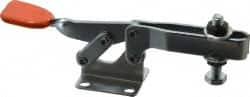 Manual Hold-Down Toggle Clamp: Horizontal, 200 lb Capacity, U-Bar, Flanged Base MPN:H-201