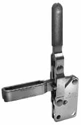 Manual Hold-Down Toggle Clamp: Vertical, 600 lb Capacity, U-Bar, Straight Base MPN:S-600