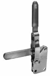 Manual Hold-Down Toggle Clamp: Vertical, 700 lb Capacity, Solid Bar, Straight Base MPN:SST-600