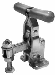 Manual Hold-Down Toggle Clamp: Vertical, 200 lb Capacity, U-Bar, Flanged Base MPN:TST-220