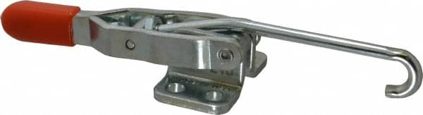 Pull-Action Latch Clamp: Horizontal, 200 lb, J-Hook, Flanged Base MPN:PCH-210