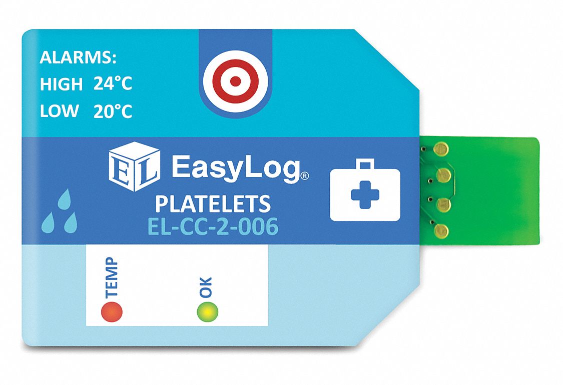 Platelets Temp Data Logger 2.60 W PK10 MPN:EL-CC-2-006 PK10