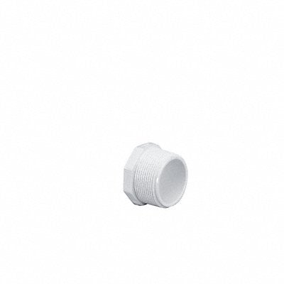 Plug 1 1/2 in Schedule 40 MNPT White MPN:450015BC