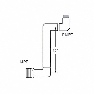 Swing Joint 1 in Schedule 40 White MPN:G132212