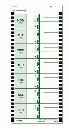 Example of GoVets Time Cards category