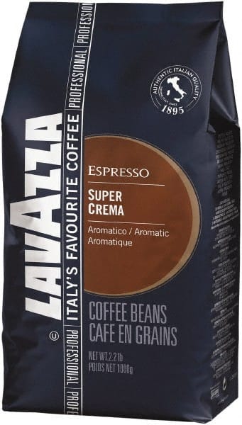 Super Crema Whole Bean Espresso Coffee, 2.2 Lb Bag, Vacuum-Packed MPN:LAV4202