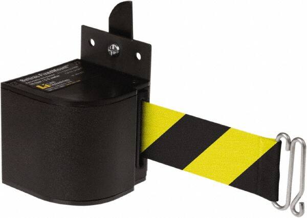 Wall-Mount Retractable Belt Barrier: Black MPN:50-3017WB/18/FY