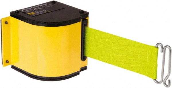 Wall-Mount Retractable Belt Barrier: Yellow MPN:50-3016M/WB/18/