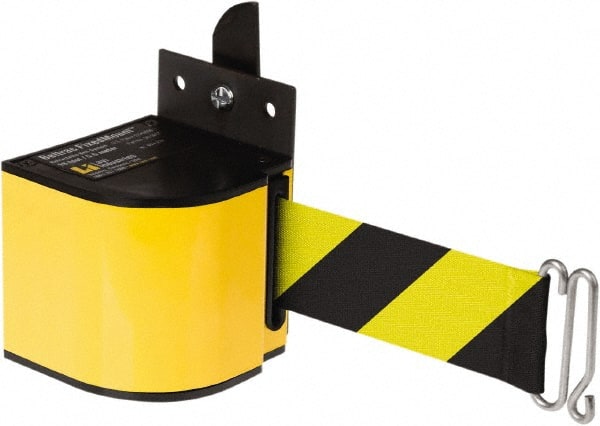 Wall-Mount Retractable Belt Barrier: Yellow MPN:50-3017YL/18/SF