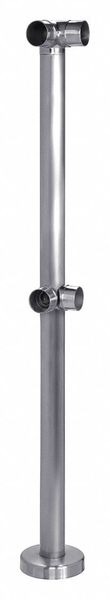 Double Line Guardrail Post Corner SS MPN:49-D133/4