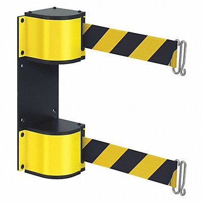 Dual Retractable Belt Barrier 18 ft L MPN:50-3015DL/YL/18/SF/SH