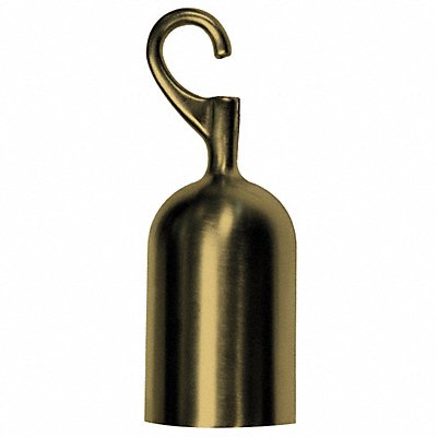 Post Rope Hook End Satin Brass MPN:ROPEEND-HOOK-2S