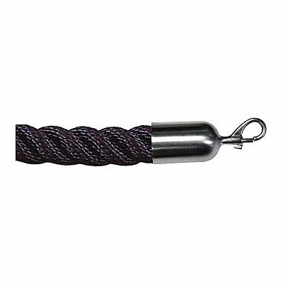 Barrier Rope Nylon Blk 10 ft L MPN:ROPE-TWST-33-10/0-2-SNAP-1S