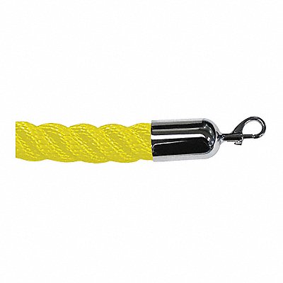 Barrier Rope 8 ft.L Plshd Chrme Snap End MPN:ROPE-TWST-35-08/0-2-SNAP-1P