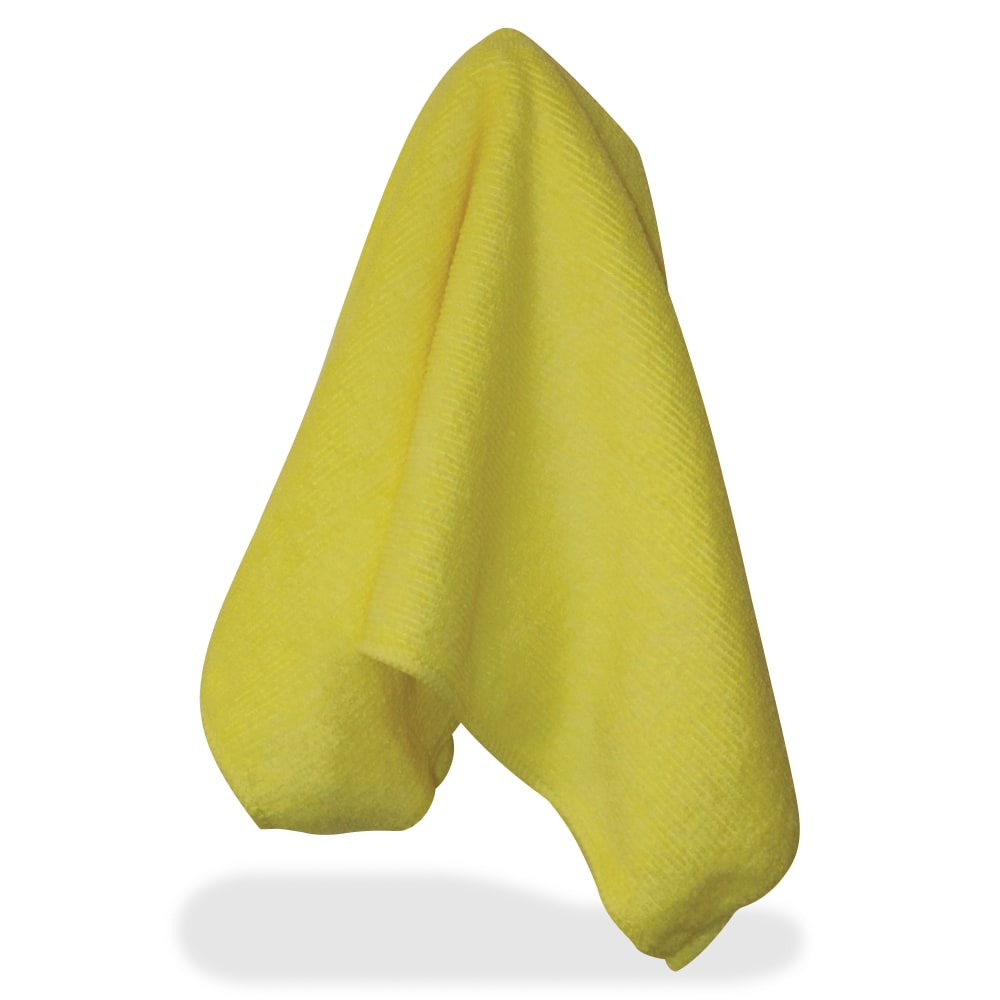 Impact Yellow Microfiber Cloths - For Multipurpose - 16in Length x 16in Width - 12 / Bag - Yellow (Min Order Qty 5) MPN:LFK700