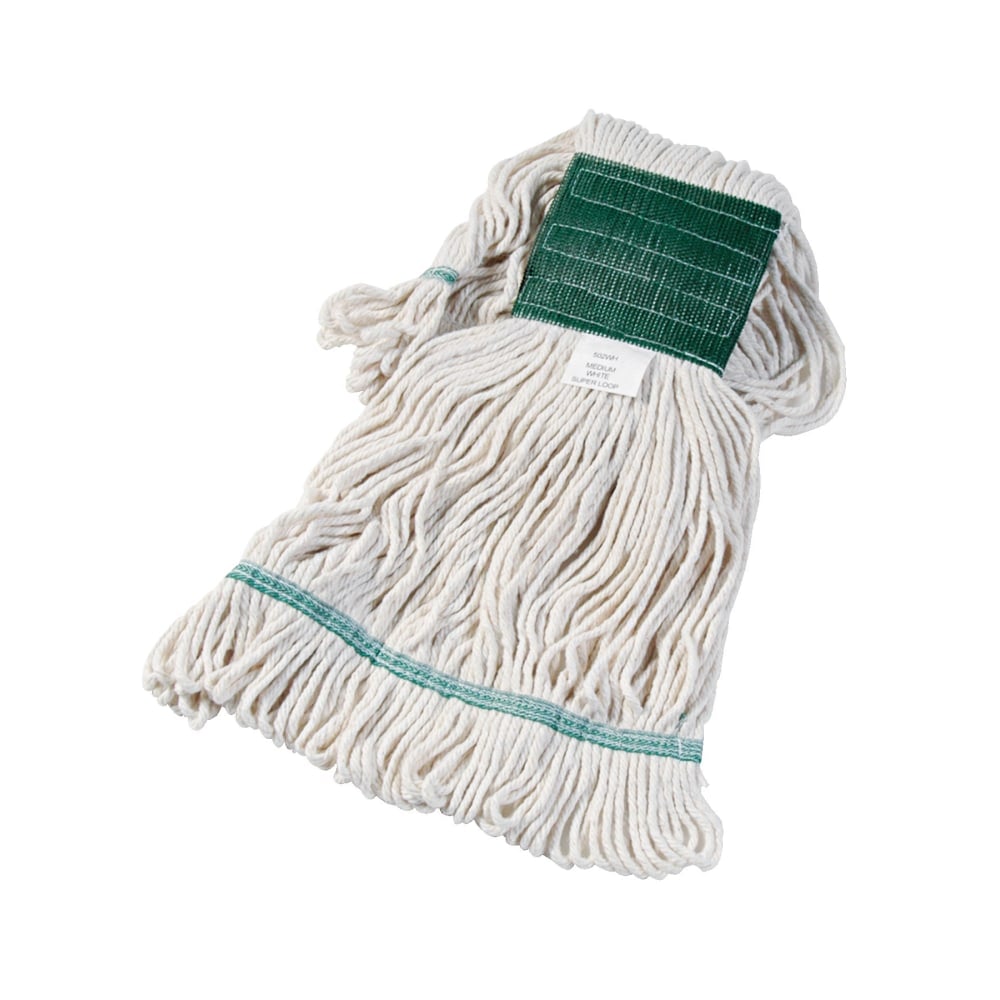 Unisan Super Loop Cotton/Synthetic Yarn Wet Mop Head, Medium, White (Min Order Qty 4) MPN:502WHEA