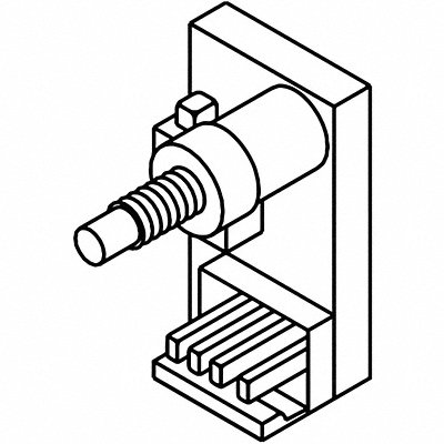 On/Off Switch Silver Aluminum 1 in L MPN:4040SE-3436