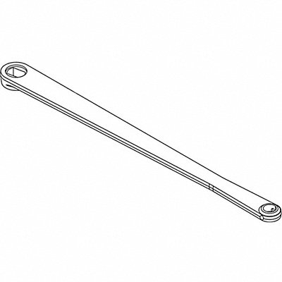 Standard Arm Slvr 14-3/4 in L LH MPN:4110T-3077 LH AL