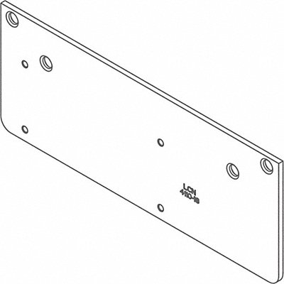 Drop Plate Silver Aluminum 12-1/4 in L MPN:4210-18 AL