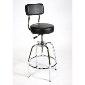 ShopSol Vinyl Drafting Stool - Heavy-Duty - Black 3010002