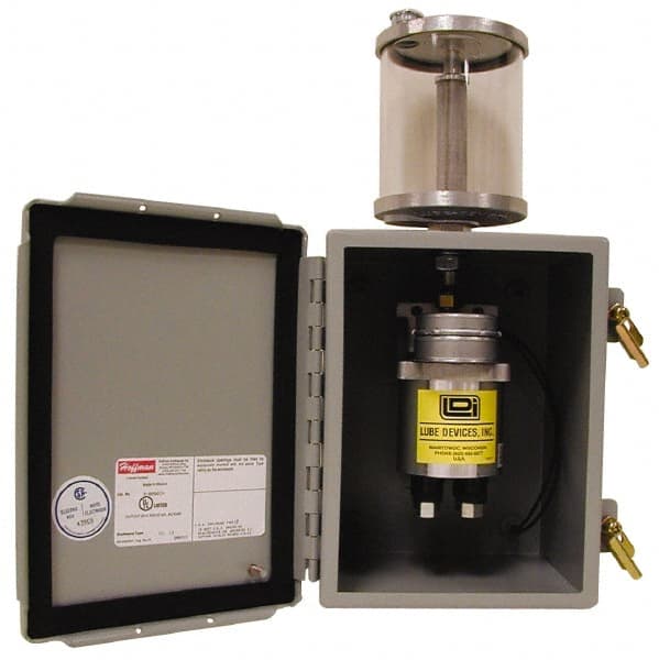 168 Cu. Inch Reservoir Capacity, 2 Outlet Box-Mounted Central Lubrication System Air-Operated Pump MPN:PMP550-02