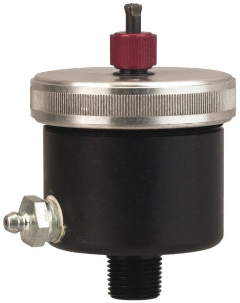 1.75 Ounce Reservoir Capacity, 3/8-18 NPT Thread, Steel, Spring-Loaded, Grease Cup and Lubricator MPN:201465