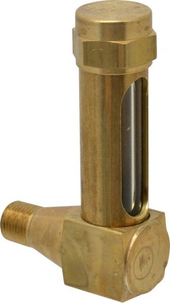 1-3/8 Inch Long Sight, 1/8 Inch Thread Size, Buna-N Seal Short Elbow, Vented Oil-Level Indicators and Gauge MPN:G102-1