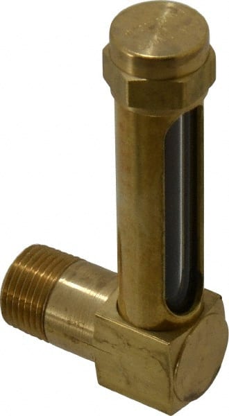 1-7/8 Inch Long Sight, 3/8 Inch Thread Size, Buna-N Seal Short Elbow, Vented Oil-Level Indicators and Gauge MPN:G103-3