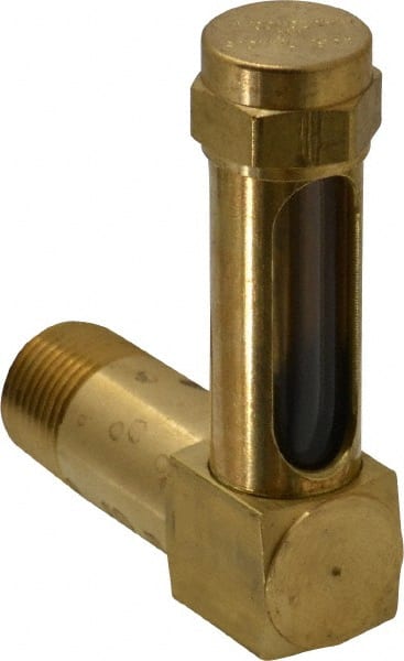 1-3/8 Inch Long Sight, 3/8 Inch Thread Size, Buna-N Seal Long Elbow, Vented Oil-Level Indicators and Gauge MPN:G152-3