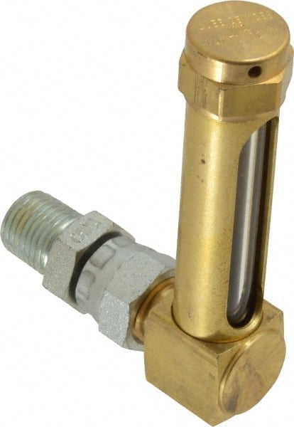 1-7/8 Inch Long Sight, 1/4 Inch Thread Size, Buna-N Seal Union Coupling, Vented Oil-Level Indicators and Gauge MPN:G653-2