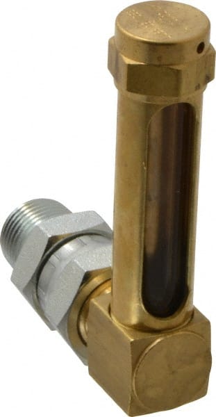 1-7/8 Inch Long Sight, 3/8 Inch Thread Size, Buna-N Seal Union Coupling, Vented Oil-Level Indicators and Gauge MPN:G653-3