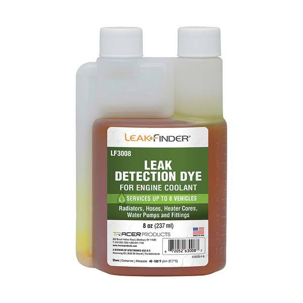 Automotive Leak Detection Dyes, Applications: Coolant, Coolant , Dye Type: Liquid , Container Size: 8 oz., 8 , Container Type: Bottle , Specific Gravity: 1  MPN:LF3008