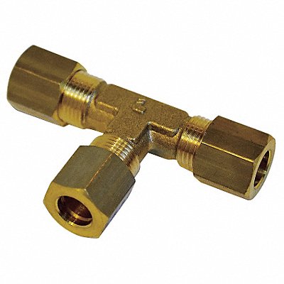 Equal Tee Brass Comp 4mm PK10 MPN:0104 04 00