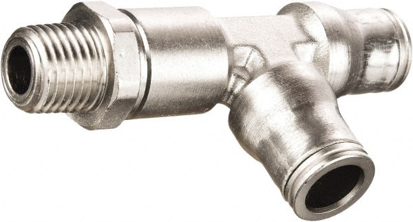 Push-To-Connect Tube to Male & Tube to Male BSPT Tube Fitting: 3/8