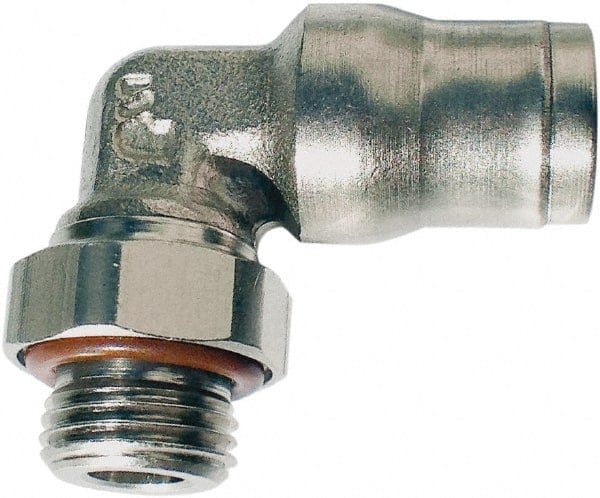 Push-To-Connect Tube to Male & Tube to Male BSPP Tube Fitting: Male Elbow, 1/8