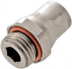 Push-To-Connect Tube to Metric Thread Tube Fitting: Male Connector, M5 x 0.8 Thread MPN:3801 04 19