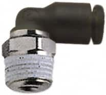 Push-To-Connect Tube Fitting: Male Elbow, 1/8