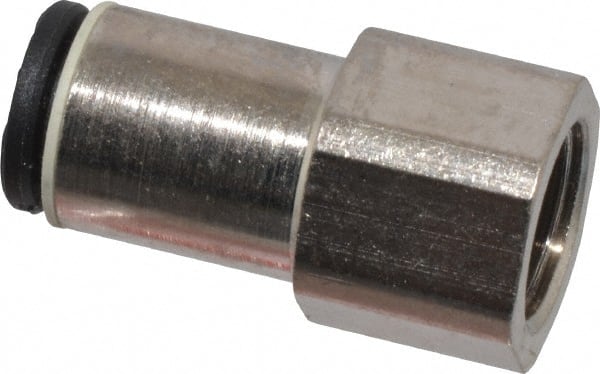 Push-To-Connect Tube Fitting: Connector, Straight, 1/8