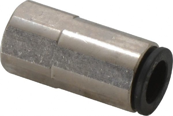 Push-To-Connect Tube Fitting: Connector, Straight, 1/8